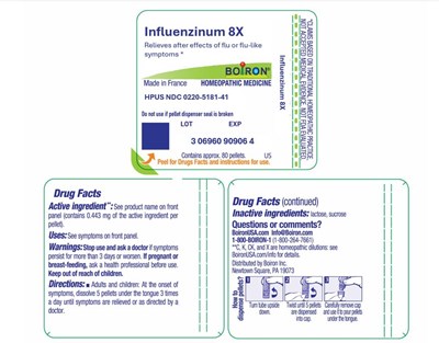 Label (Influenzinum 8x 0220 5181 41)